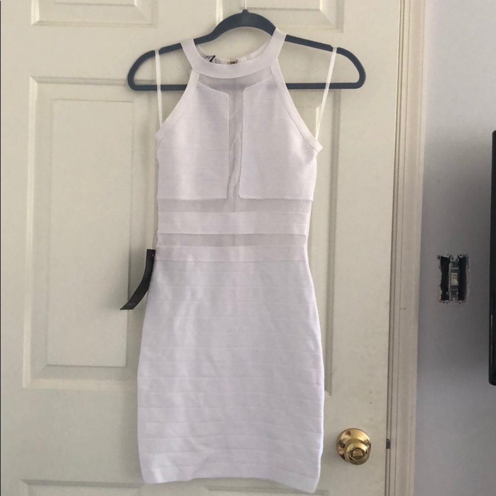 Bebe White Bodycon Dress
